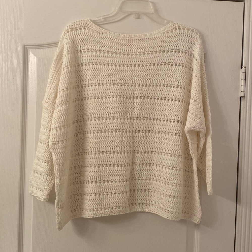 Victoria secret kiss of cashmere crochet sweater size xl - Picture 6 of 6